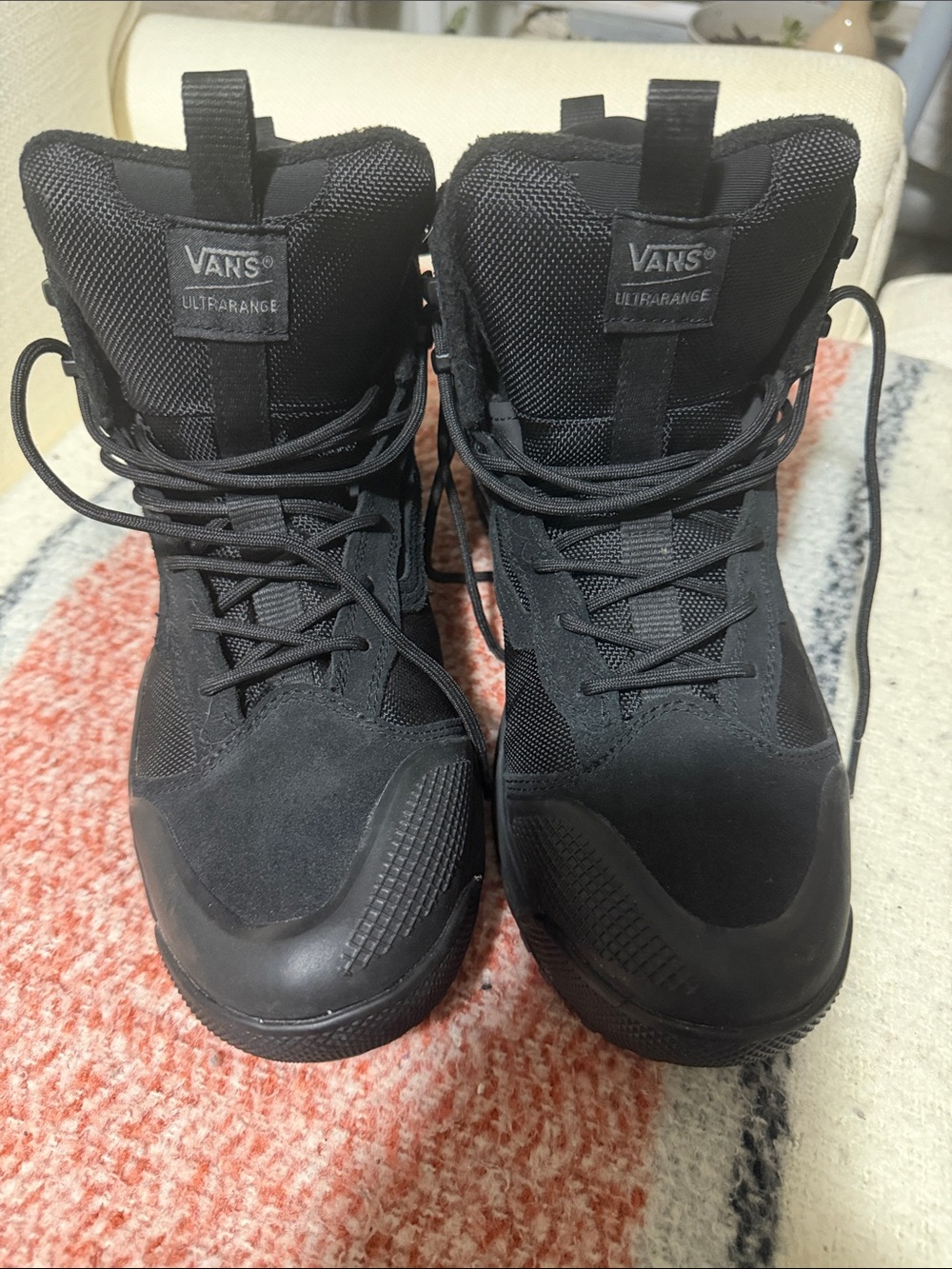 Vans Black Men's Lace-Up Tactical Boots